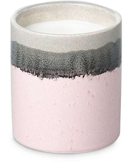 VETIVERT AND SANDALWOOD PINK CERAMIC SCENTED CANDLE